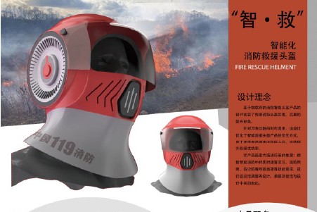 Intelligent Fire Rescue Helmet Product Design